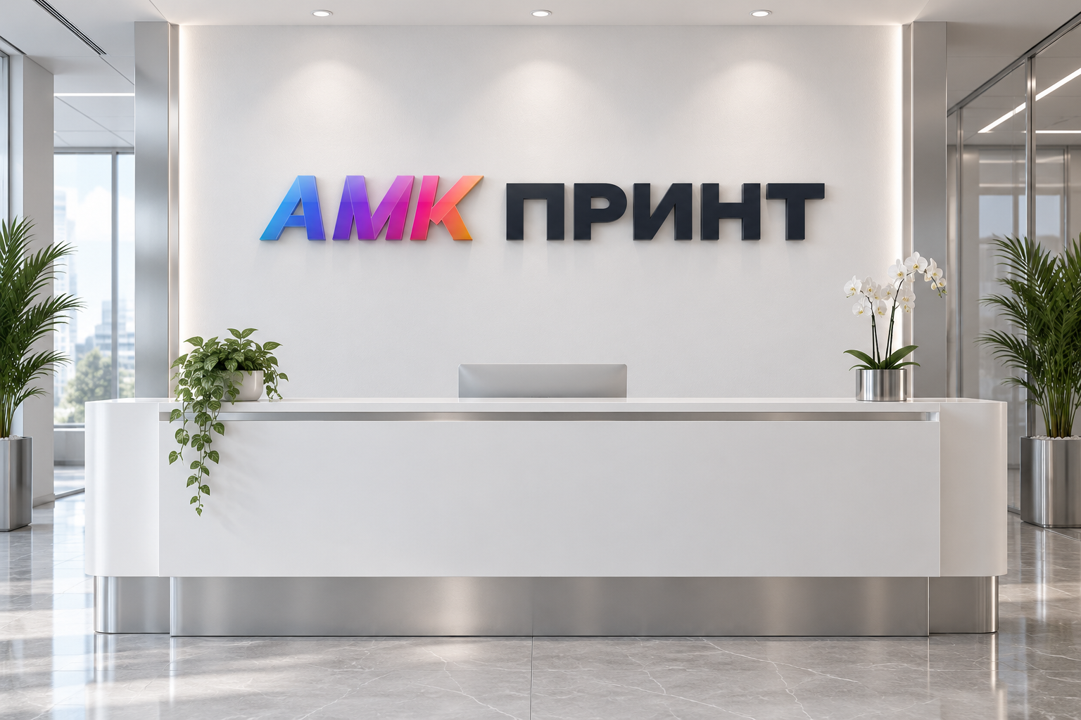 Логотипы и вывески для ресепшн